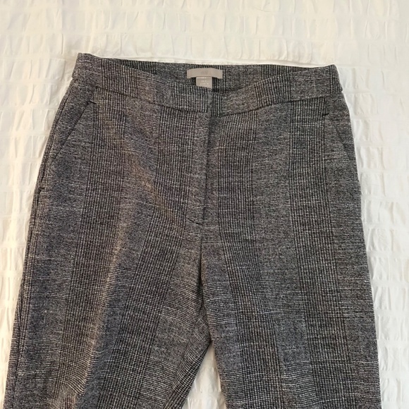 NWOT H&M glen check plaid ankle pants - Picture 3 of 8